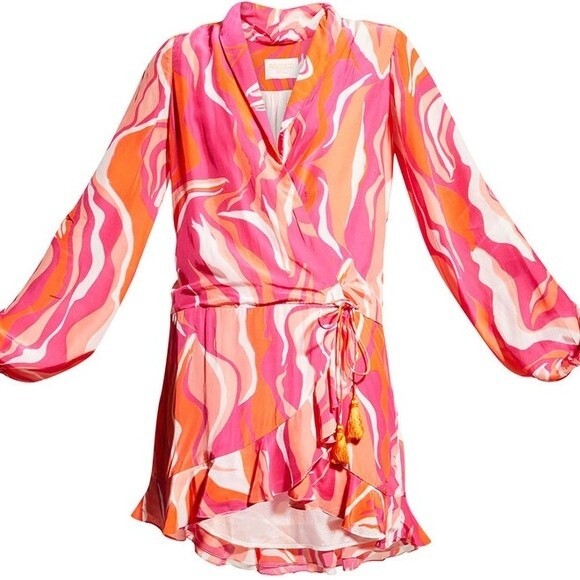 NWT ROCOCO SAND EMILY DRESS - PINK. Size XS (runs big) - Picture 10 of 15